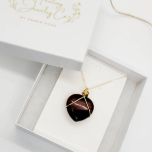 Red Tiger Eye Crystal Necklace