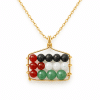 Gold Palestinian Flag free palestine jewelry flag necklace